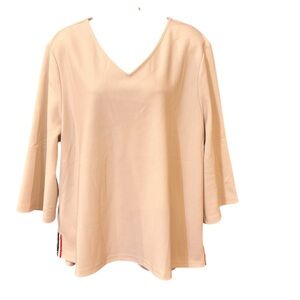 JOH tan top‎ with 3/4 loose sleeves
